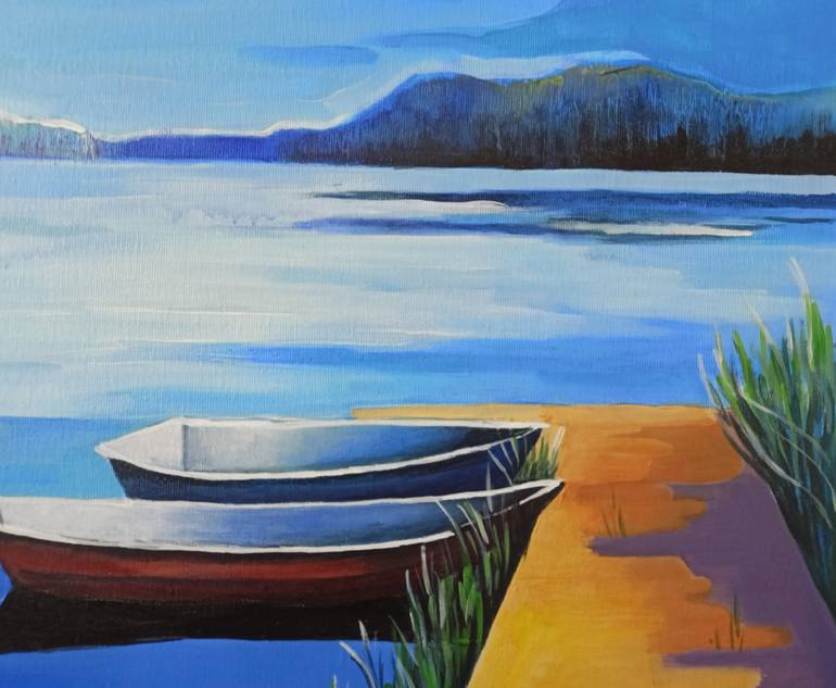 Original Contemporary Water Painting by Magdalena Brennenstuhl