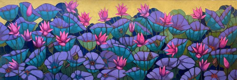 Print of Modernism Floral Paintings by The Art Warehouse