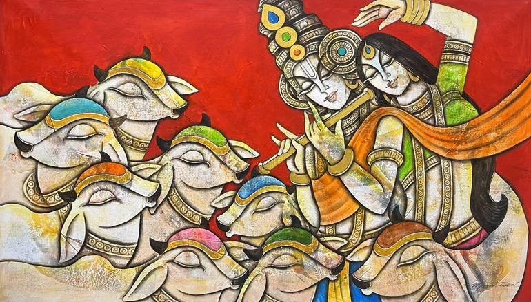 Original Figurative Religion Paintings by The Art Warehouse
