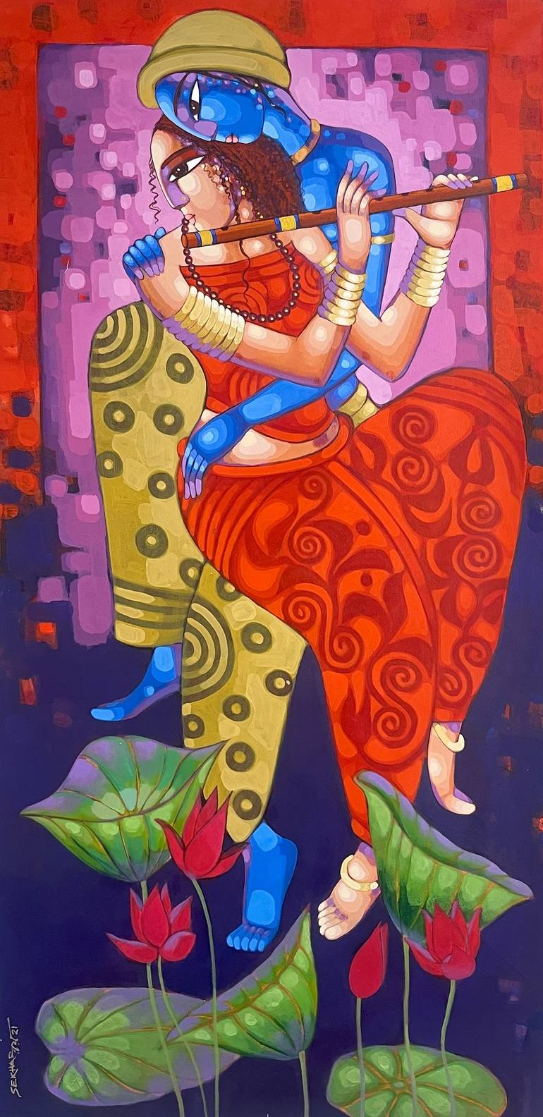 Original Figurative Religion Paintings by The Art Warehouse