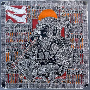 Original Abstract Religion Painting by The Art Warehouse