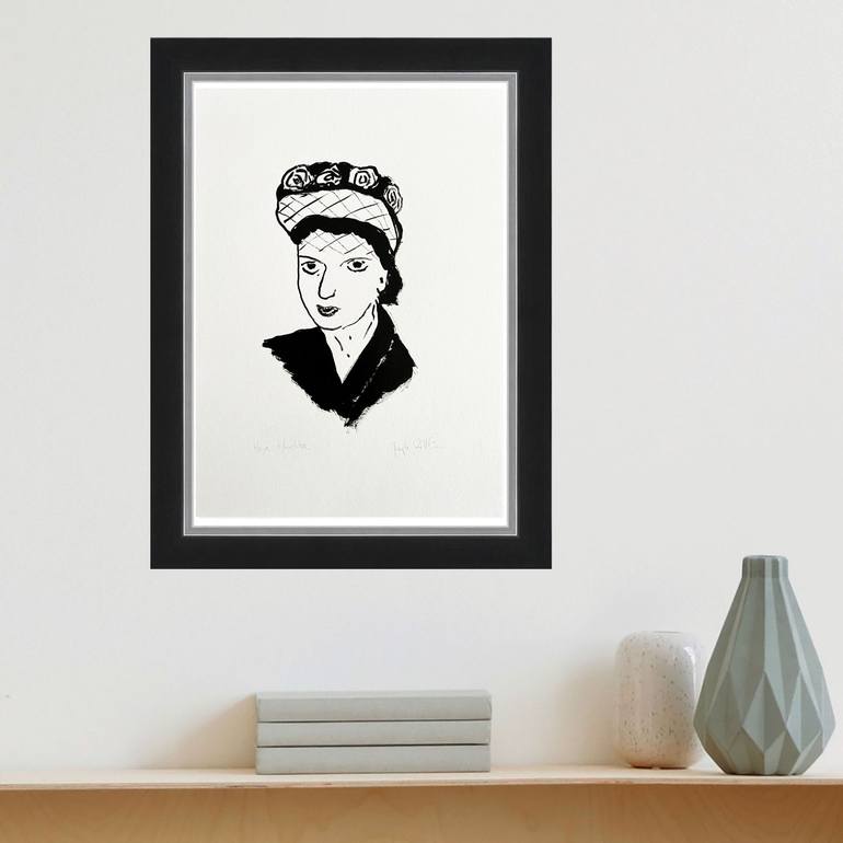 Original Black & White Religion Painting by Joseph Rethlin