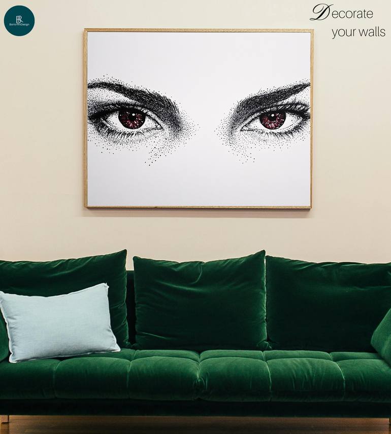 Original Abstract Women Drawing by Ablamvi Beau-Gare Djromadji