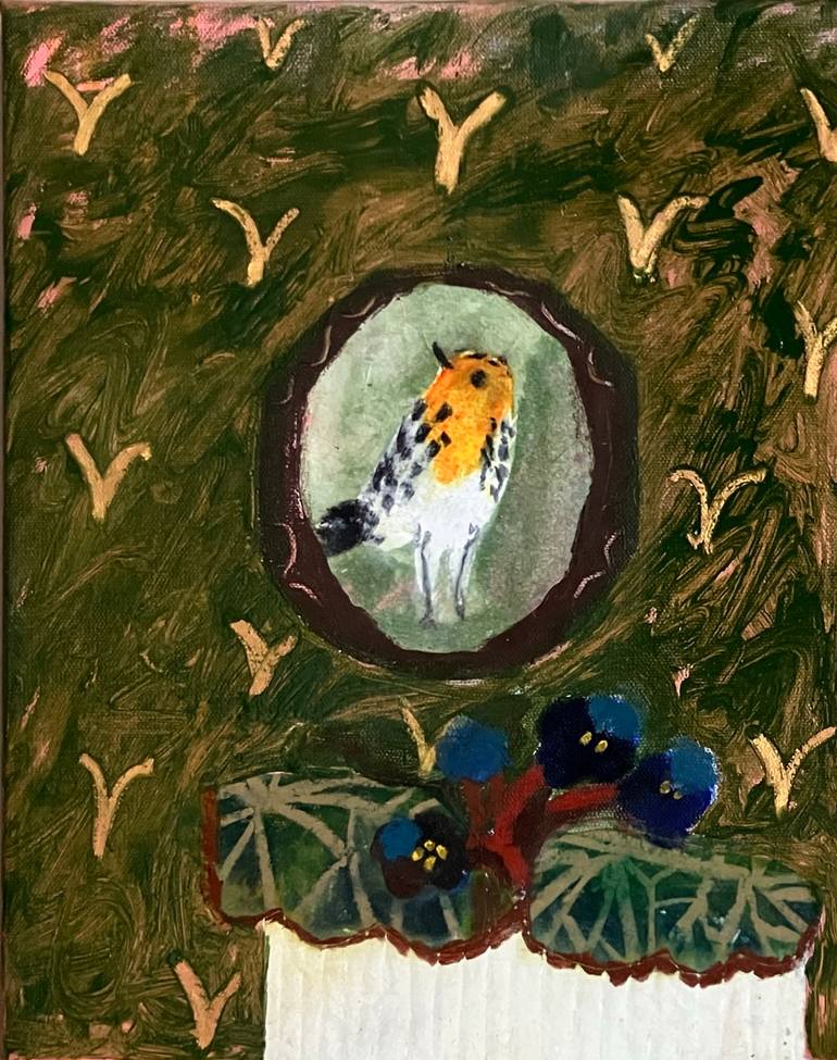 Original Folk Still Life Painting by Lilya Niauri