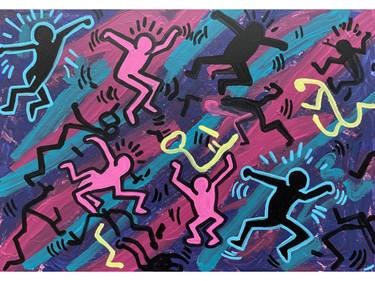 Original Pop Art Abstract Paintings by Kayode Igbasanmi