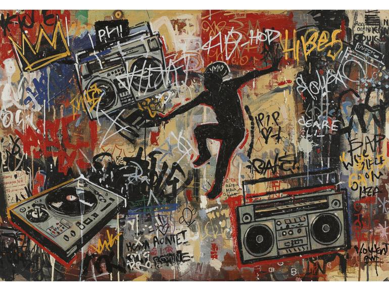 Print of Abstract Graffiti Paintings by Kayode Igbasanmi