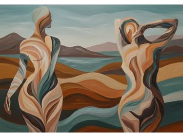 Original Figurative Abstract Paintings by Kayode Igbasanmi