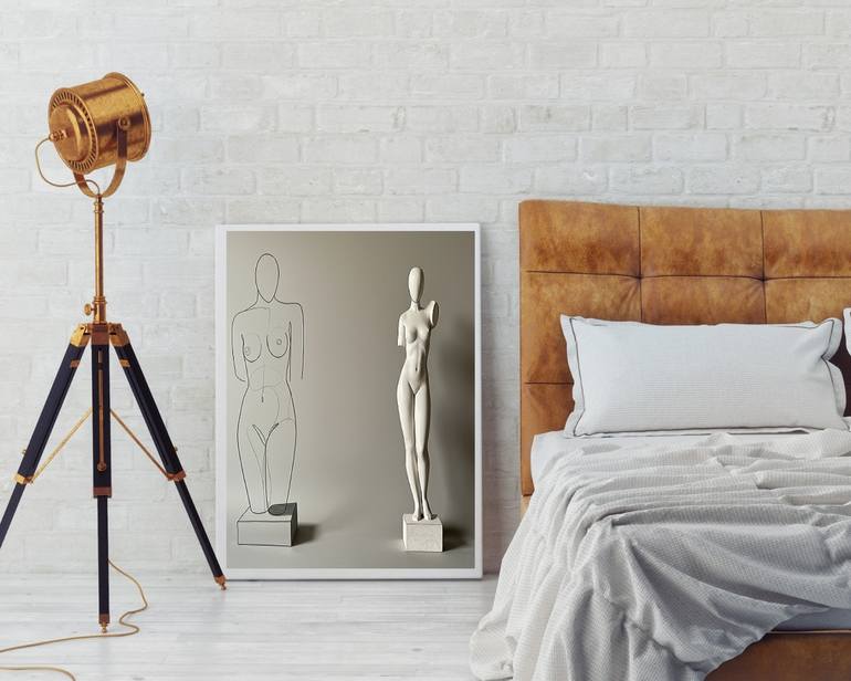 Original Surrealism Nude Digital by Kayode Igbasanmi