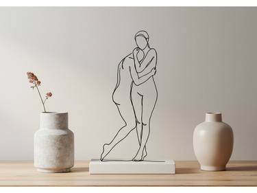 Original Figurative Nude Drawings by Kayode Igbasanmi