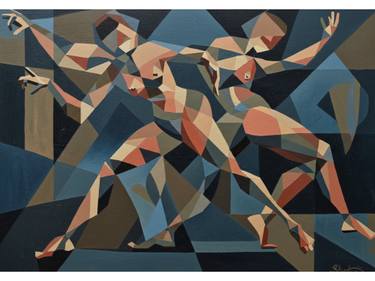 Original Abstract Geometric Digital by Kayode Igbasanmi