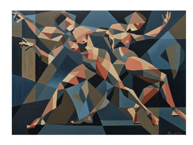 Original Abstract Geometric Digital by Kayode Igbasanmi