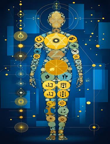 Original Abstract Geometric Digital by Kayode Igbasanmi