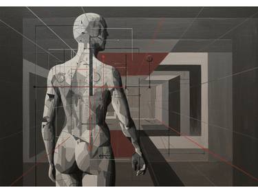 Original Abstract Architecture Paintings by Kayode Igbasanmi