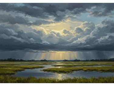 Original Abstract Nature Painting by Kayode Igbasanmi