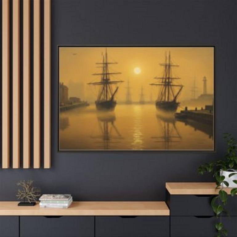 Original Abstract Nature Printmaking by Kayode Igbasanmi