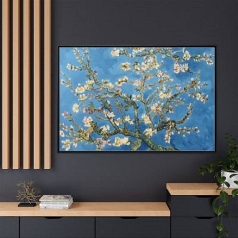 Original Abstract Floral Printmaking by Kayode Igbasanmi