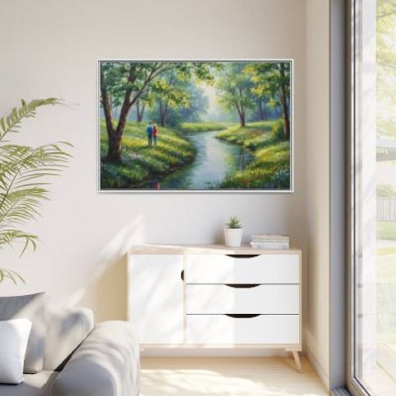 Original Expressionism Love Painting by Kayode Igbasanmi