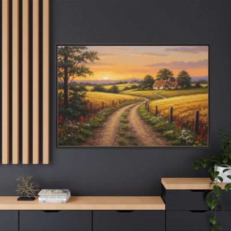 Original Abstract Landscape Printmaking by Kayode Igbasanmi