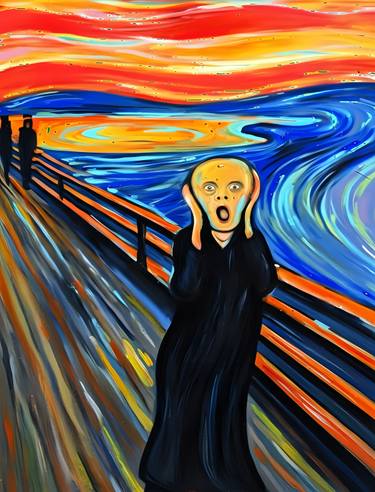 Original Digital Art Abstract Printmaking by Kayode Igbasanmi