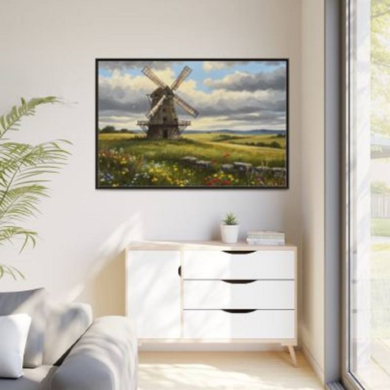 Original Abstract Landscape Printmaking by Kayode Igbasanmi