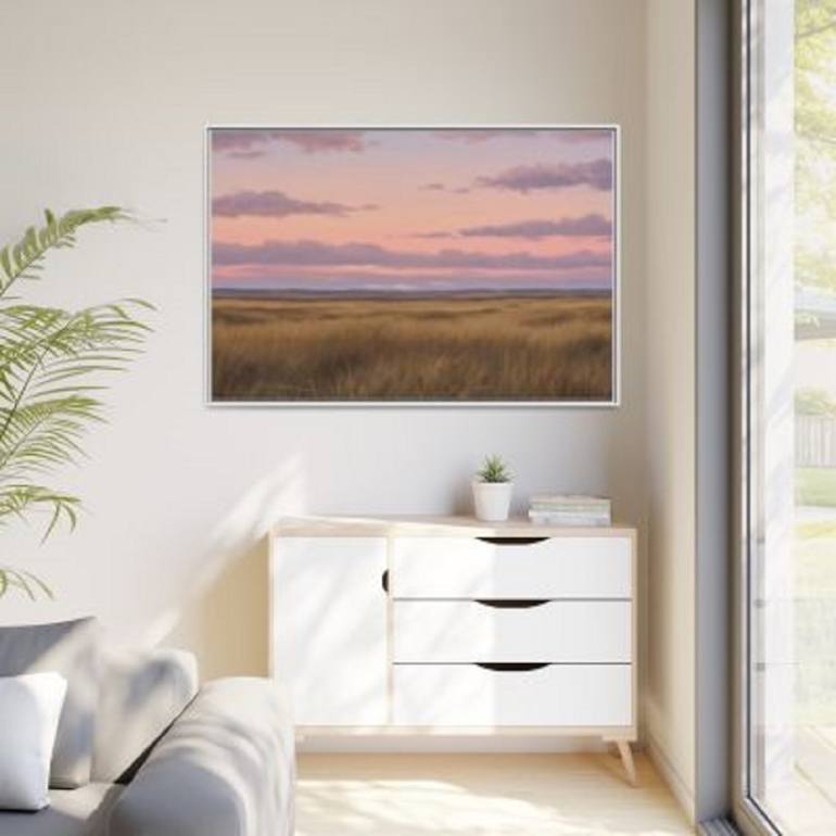 Original Abstract Landscape Printmaking by Kayode Igbasanmi