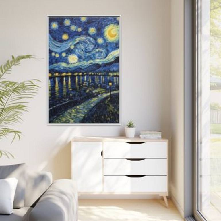 Original Surrealism Landscape Printmaking by Kayode Igbasanmi