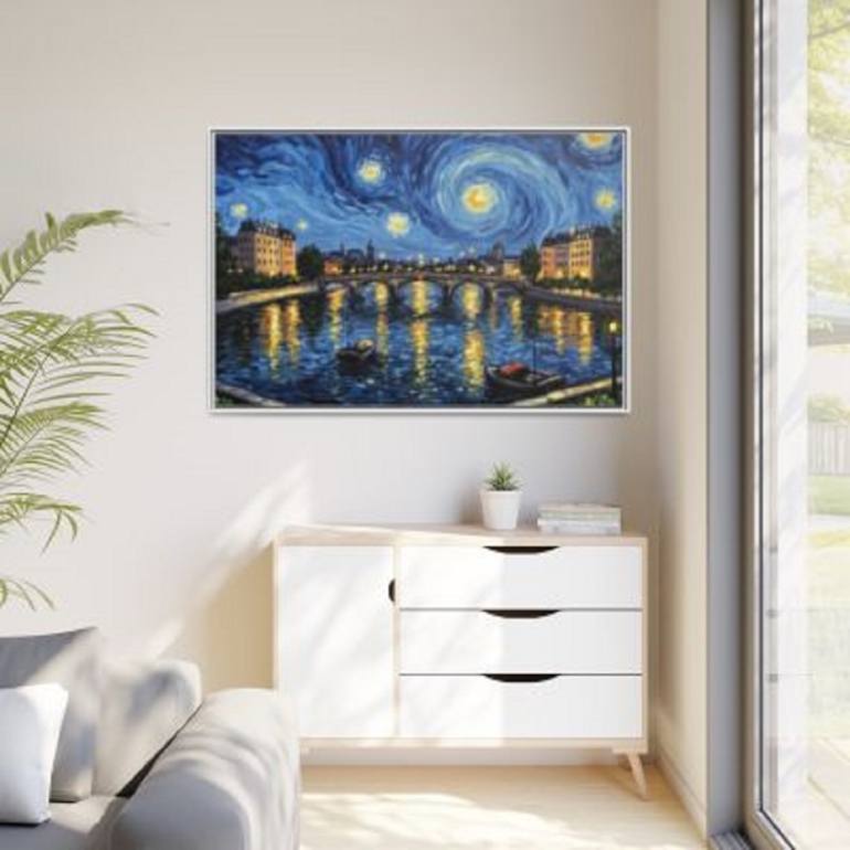 Original Abstract Cities Printmaking by Kayode Igbasanmi