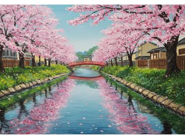 Original Abstract Floral Printmaking by Kayode Igbasanmi