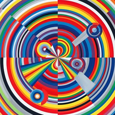 Original Abstract Geometric Digital by Kayode Igbasanmi