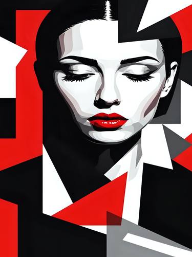 Original Abstract Geometric Digital by Kayode Igbasanmi