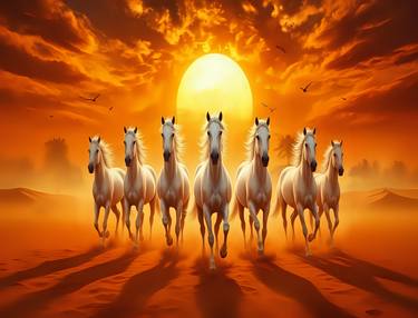 Original Abstract Horse Digital by Kayode Igbasanmi