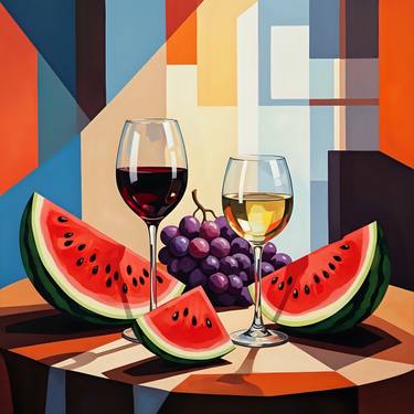 Original Abstract Still Life Digital by Kayode Igbasanmi