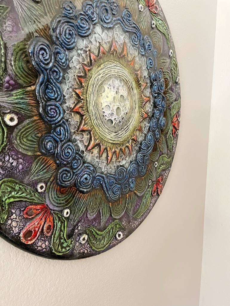 Original Symbolism Botanic Mixed Media by Amber Cunningham
