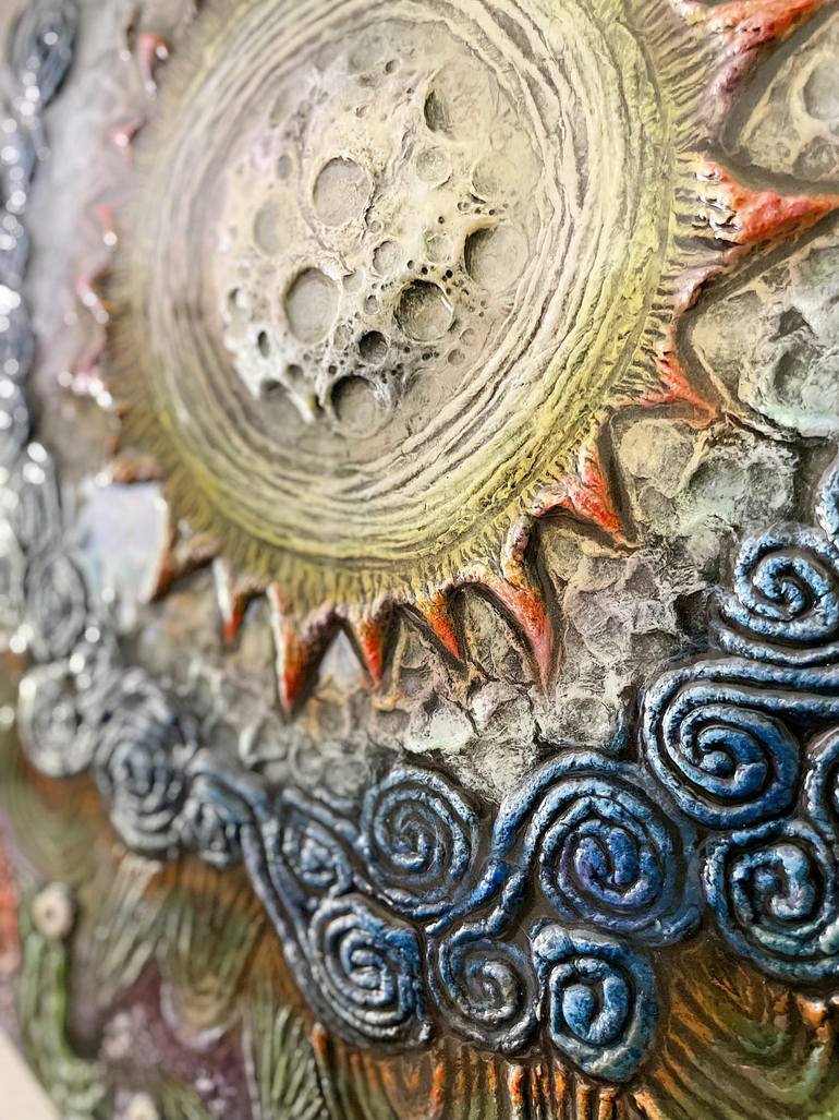 Original Symbolism Botanic Mixed Media by Amber Cunningham