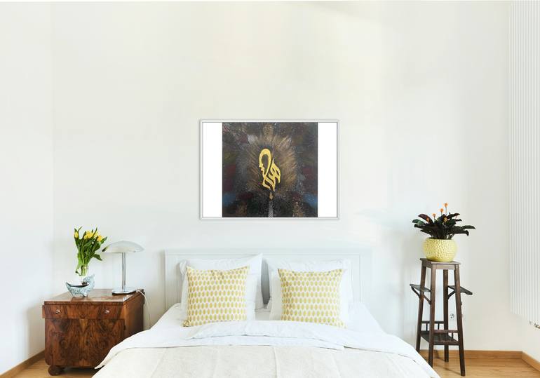 Original Art Deco Architecture Painting by Wafa Art