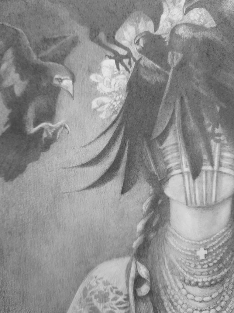 Original Symbolism Politics Drawing by Julia Suprun