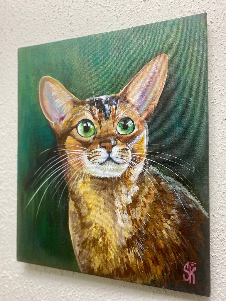 Original Portraiture Animal Painting by Kristina Semina