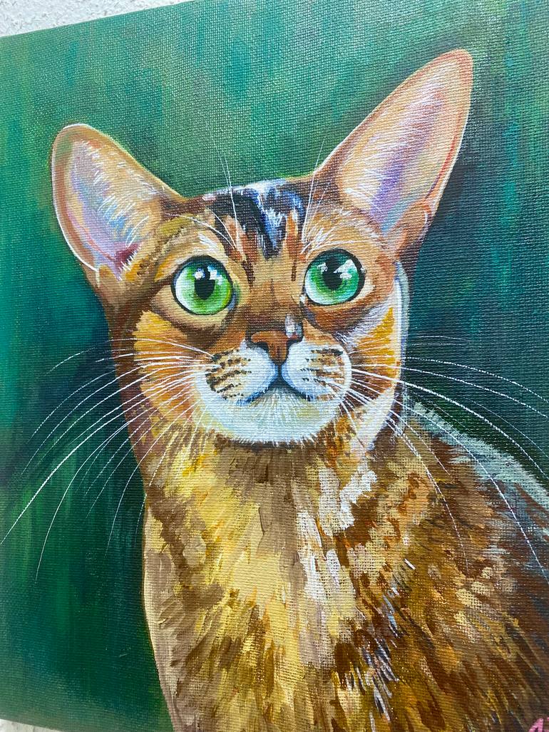 Original Portraiture Animal Painting by Kristina Semina