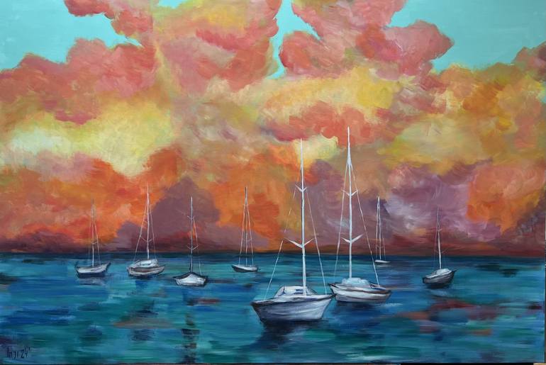 Original Abstract Paintings by Inji Velieva