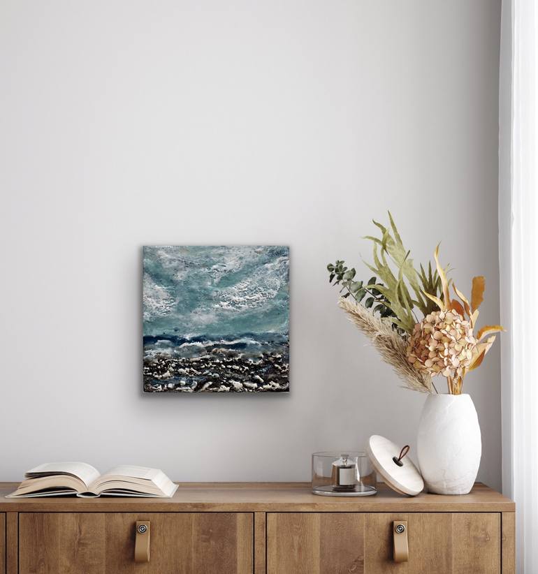 Original Contemporary Seascape Mixed Media by Angela Vitosinscaia