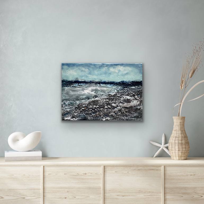 Original Contemporary Seascape Mixed Media by Angela Vitosinscaia