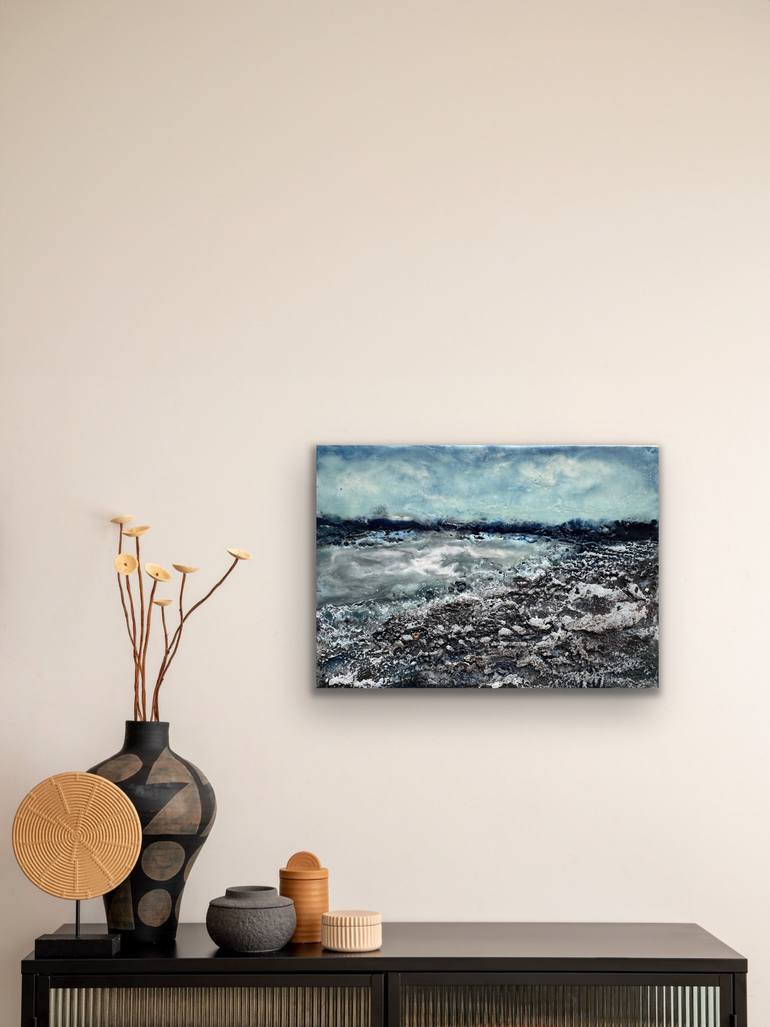 Original Contemporary Seascape Mixed Media by Angela Vitosinscaia