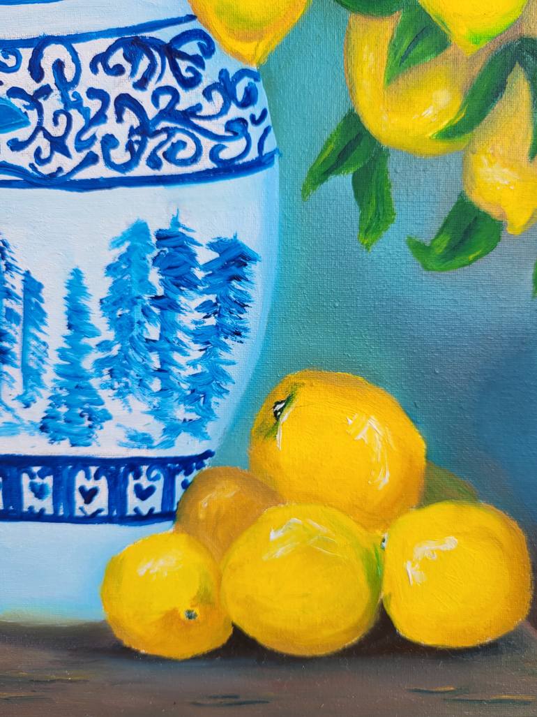 Original Impressionism Still Life Painting by Camila Fogaca