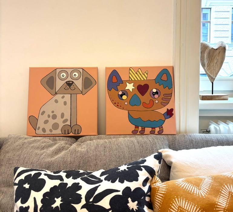 Original Conceptual Animal Painting by Nadya Khotareva