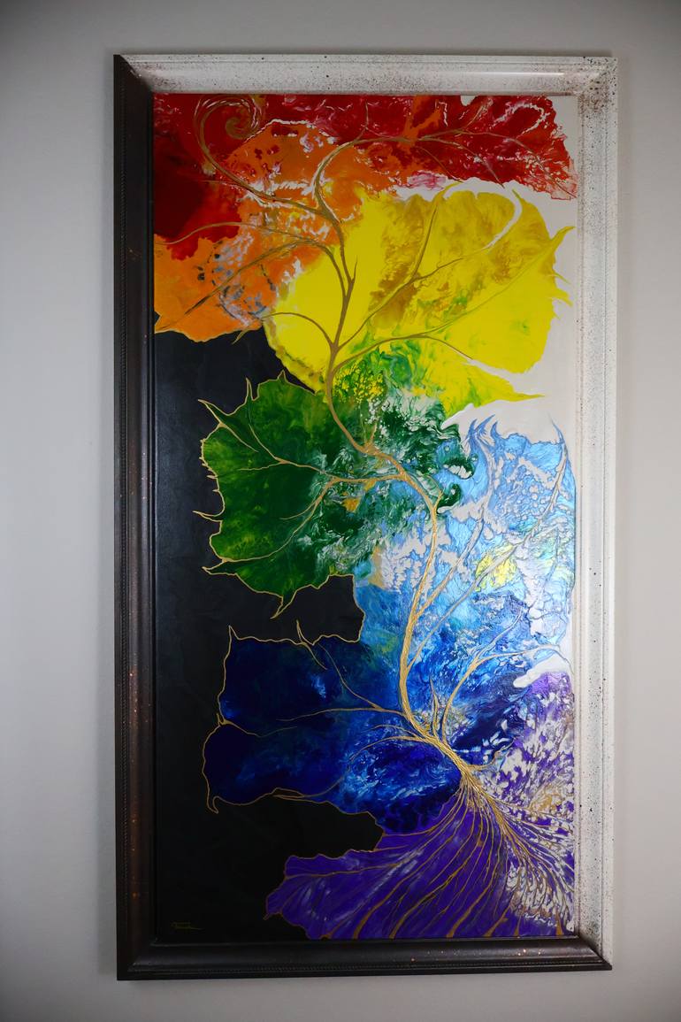 Original Abstract Painting by Fahmida Akter-Golob