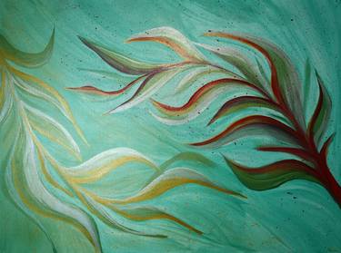 Original Abstract Botanic Painting by Fahmida Akter-Golob