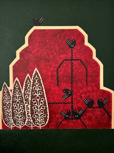 Original Symbolism Patterns Painting by Mahsa Mansouri