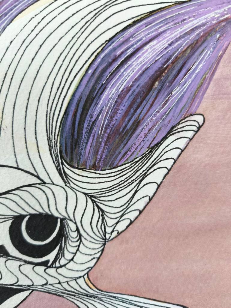 Original Contemporary Music Drawing by Yana Dmitrieva