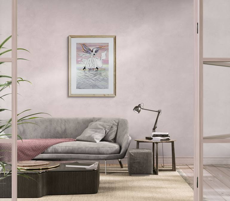 Original Contemporary Music Drawing by Yana Dmitrieva
