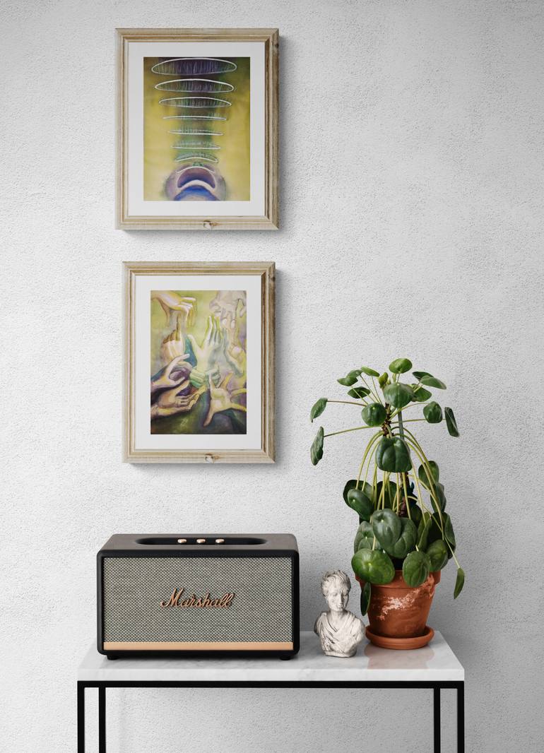 Original Contemporary Language Painting by Yana Dmitrieva